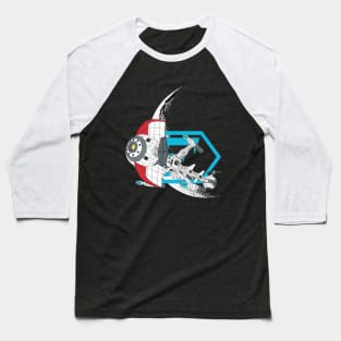 Spaceship Comet Baseball T-Shirt